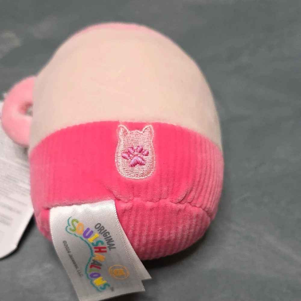 Squishmallows Pink and Tan Mug Plush